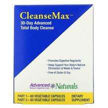 CleanseMax 30-Day Advanced Total Body Cleanse 2 Bottles, Підтр...