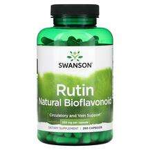 Swanson, Rutin Natural Bioflavonoid 250 mg, Рутин, 250 капсул