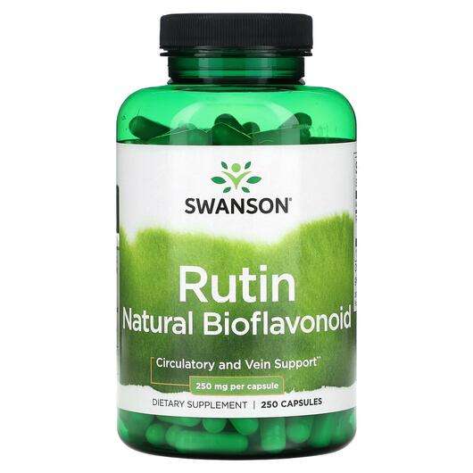 Основне фото товара Swanson, Rutin Natural Bioflavonoid 250 mg, Рутин, 250 капсул