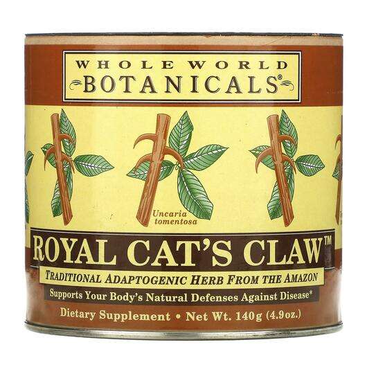 Основное фото товара Whole World Botanicals, Кошачий коготь, Royal Cat's Claw, 140 г