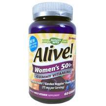 Nature's Way, Alive! Women's 50+ Gummy Vitamins Fruit Flavors,...