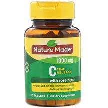 Nature Made, Vitamin C with Rose Hips Time Release 1000 mg, Ві...