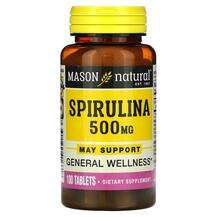 Mason, Spirulina 500 mg, Спіруліна, 100 таблеток