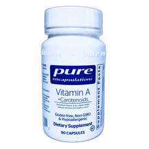 Pure Encapsulations, Витамин А Ретинол, Vitamin A+ Carotenoids...