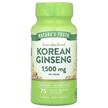 Фото товару Standardized Korean Ginseng 1500 mg, Женьшень звичайний, 75 капсу