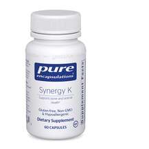 Pure Encapsulations, Витамин K Филлохинон, Synergy K, 60 капсул