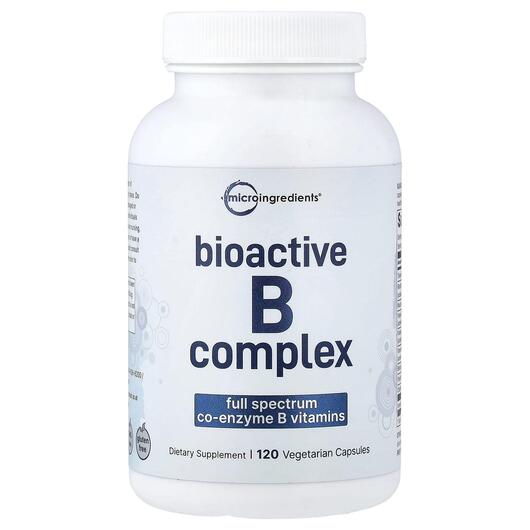 Основное фото товара Micro Ingredients, B-комплекс, Bioactive B Complex, 120 капсул