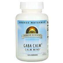 Source Naturals, GABA Calm Peppermint Flavor, ГАМК, 120 льодян...