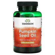 Swanson, Pumpkin Seed Oil, Гарбузова олія, 100 капсул