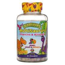 KAL, Жевательные Витамины, Dinosaurs MultiSaurus, 90 конфет