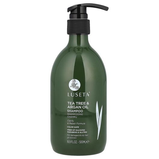 Основное фото товара Tea Tree & Argan Oil Shampoo For Damaged & Oily Hair, Шам