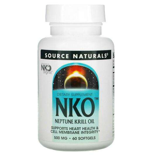 NKO Neptune Krill Oil 500 mg 60, Масло Кріля Нептуна 500 мг NKO, 60 капсул