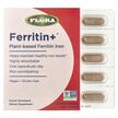 Фото товару Flora, Ferritin+ Plant-Based, Залізо, 30 капсул