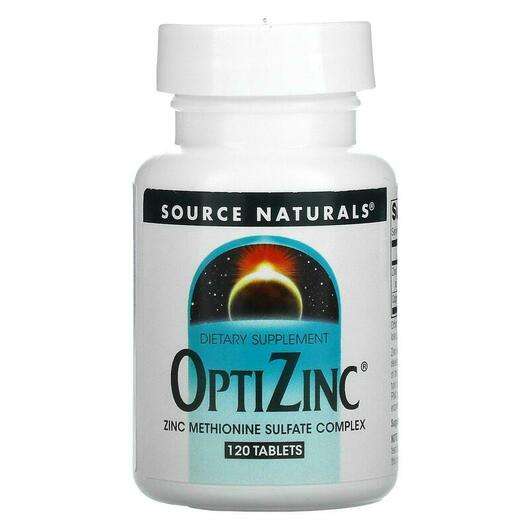 Основне фото товара Source Naturals, OptiZinc, Цинк, 120 таблеток