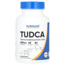 TUDCA 250 mg Тудка Nutricost 60 капсул