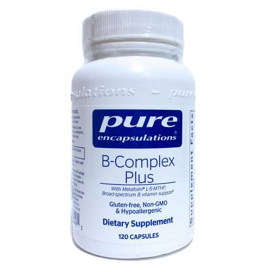 Основне фото товара Pure Encapsulations, B-Complex Plus, Комплекс вітаміну B, 120 ...