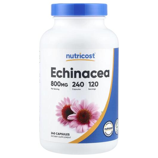 Основне фото товара Nutricost, Echinacea, Ехінацея, 240 капсул