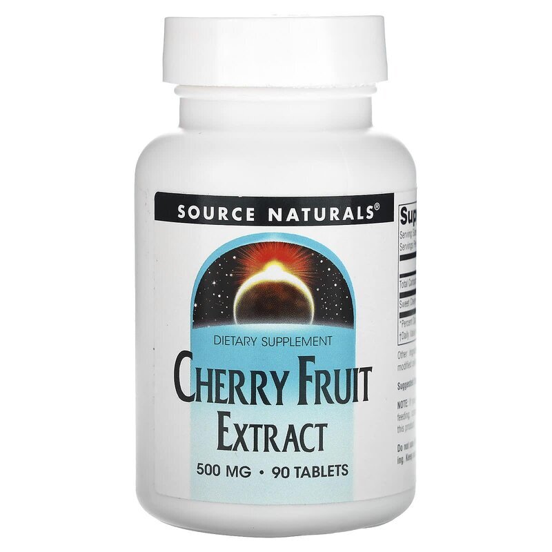 Cherry Fruit Extract 500 mg 90 Tablets Source Naturals