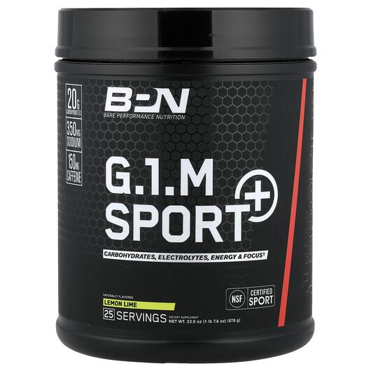 Основне фото товара BPN, G.1.M Sport+ Lemon Lime, Спортивне харчування, 678 г