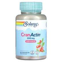 Solaray, Клюква, CranActin Chewables 200 mg, 60 таблеток