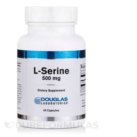 Основне фото товара Douglas Laboratories, L-Serine 500 mg, L-Серин, 60 капсул