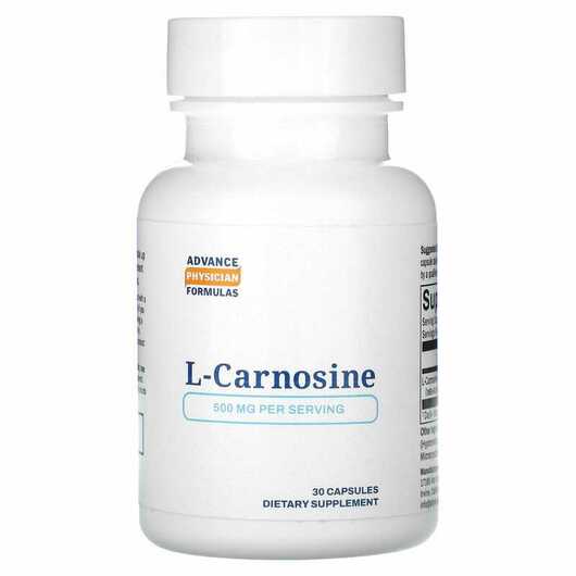 Основное фото товара Advance Physician Formulas, L-Карнозин, L-Carnosine 500 mg, 30...