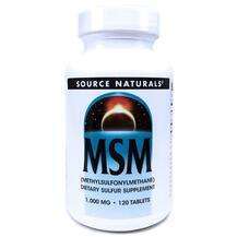 Source Naturals, MSM 1000 mg, 120 Tablets