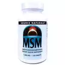 Source Naturals, MSM 1000 mg 120, Формула МСМ 1000 мг, 120 таб...