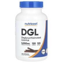 DGL 5000 mg Лакрица Nutricost 120 капсул