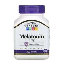 21st Century, Melatonin 3 mg, Мелатонін, 200 таблеток