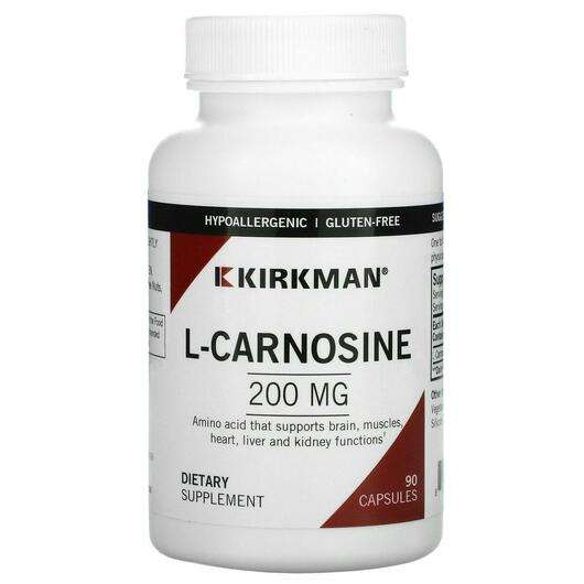 L-Carnosine 200 mg, L-Карнозин 200 мг, 90 капсул