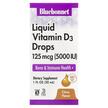 Фото товара Витамин D3, Liquid Vitamin D3 5000 IU Drops, 30 мл