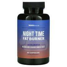 MAV Nutrition, Night Time Fat Burner, Підтримка метаболізму жи...