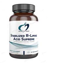 Designs for Health, Stabilized R-Lipoic Acid Supreme, Альфа-лі...