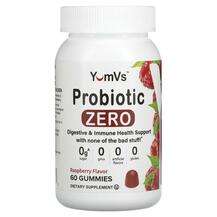 Yum-Vs, Probiotic Zero Raspberry, Пробіотики, 60 цукерок