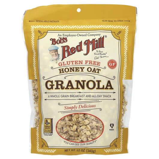 Основное фото товара Bob's Red Mill, Мед, Honey Oat Granola Gluten Free, 340 г