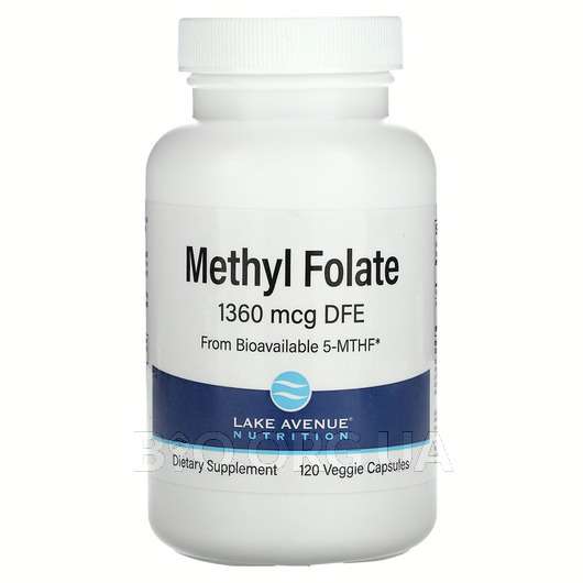Methyl Folate 800 mcg, Метілфолат 800 мкг, 120 капсул