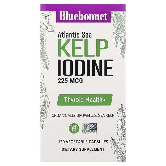 Основное фото товара Ламинария, Atlantic Sea Kelp Iodine, 120 капсул