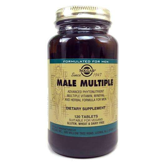 Основне фото товара Solgar, Male Multiple, Чоловічі Мультивітаміни, 120 таблеток