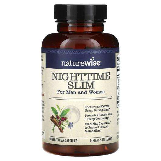 Основне фото товара Naturewise, NightTime Slim For Men and Women, Контроль ваги, 6...