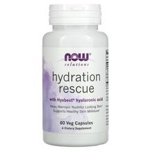 Hydration Rescue Гиалуроновая кислота NOW 60 капсул