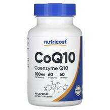 Nutricost, Коэнзим Q10, CoQ10 100 mg, 60 капсул