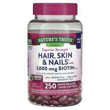 Hair Skin & Nails With Biotin, Шкіра нігті волосся, 250 Ra...