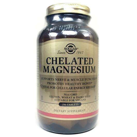 Chelated Magnesium, Хелатний Магній, 250 Таблеток