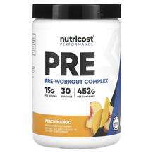 Nutricost, Performance PRE Pre-Workout Complex Peach Mango, 452 g