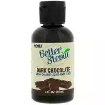 Now, Better Stevia Dark Chocolate, Стевія Темний шоколад, 60 мл