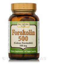 Only Natural, Forskolin 500, Форсколін, 50 капсул