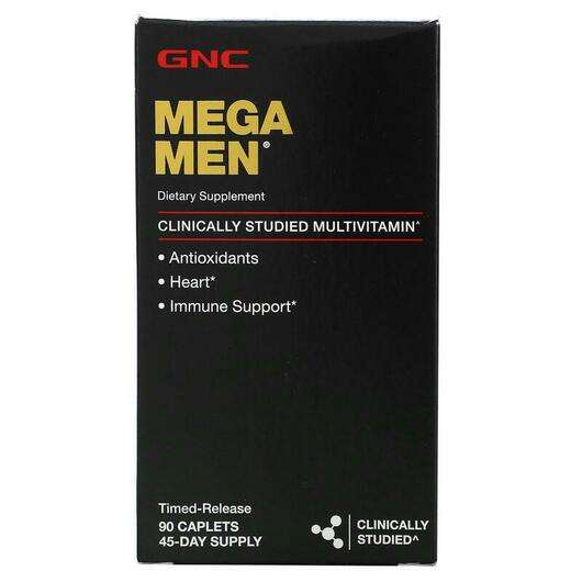 Основное фото товара GNC, Мультивитамины Мега Мэн, Mega Men Multivitamin, 90 капсул