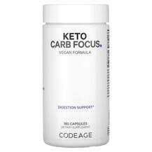 CodeAge, Контроль веса, Keto Carb Focus, 180 капсул