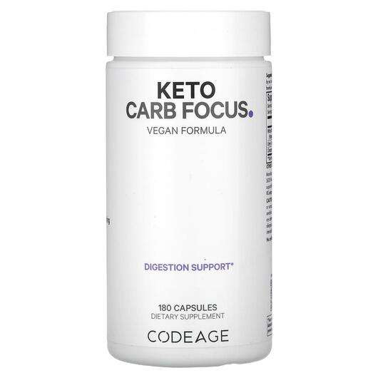 Основное фото товара CodeAge, Контроль веса, Keto Carb Focus, 180 капсул
